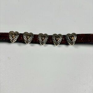 Leather Heart Bracelet